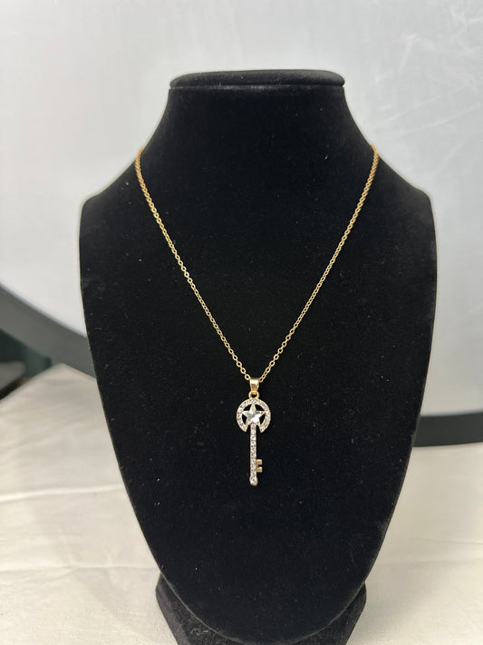 Key & Star Necklace