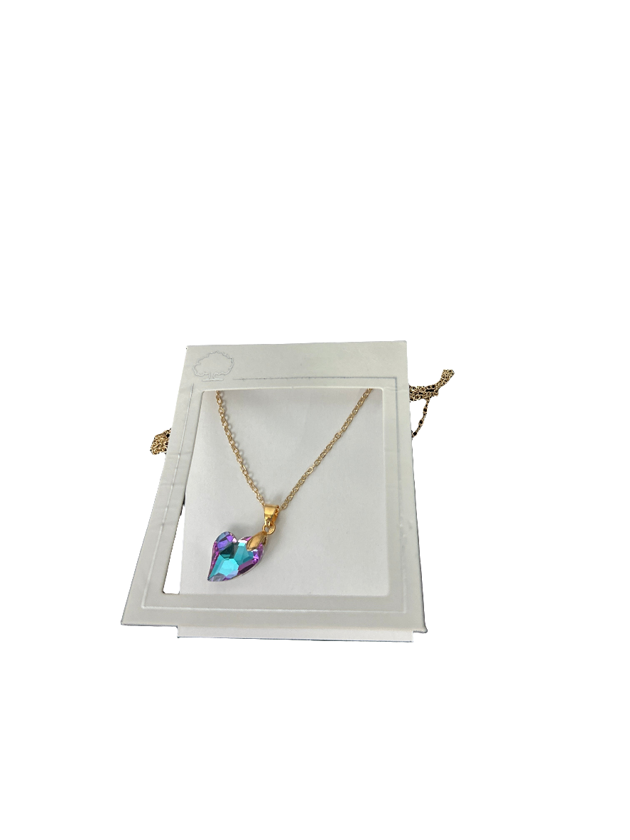 Multicolor heart shape necklace